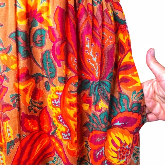 BANJANAN RONA MINI DRESS IN MEADOW SWEET CARAMEL - Picture 7 of 10